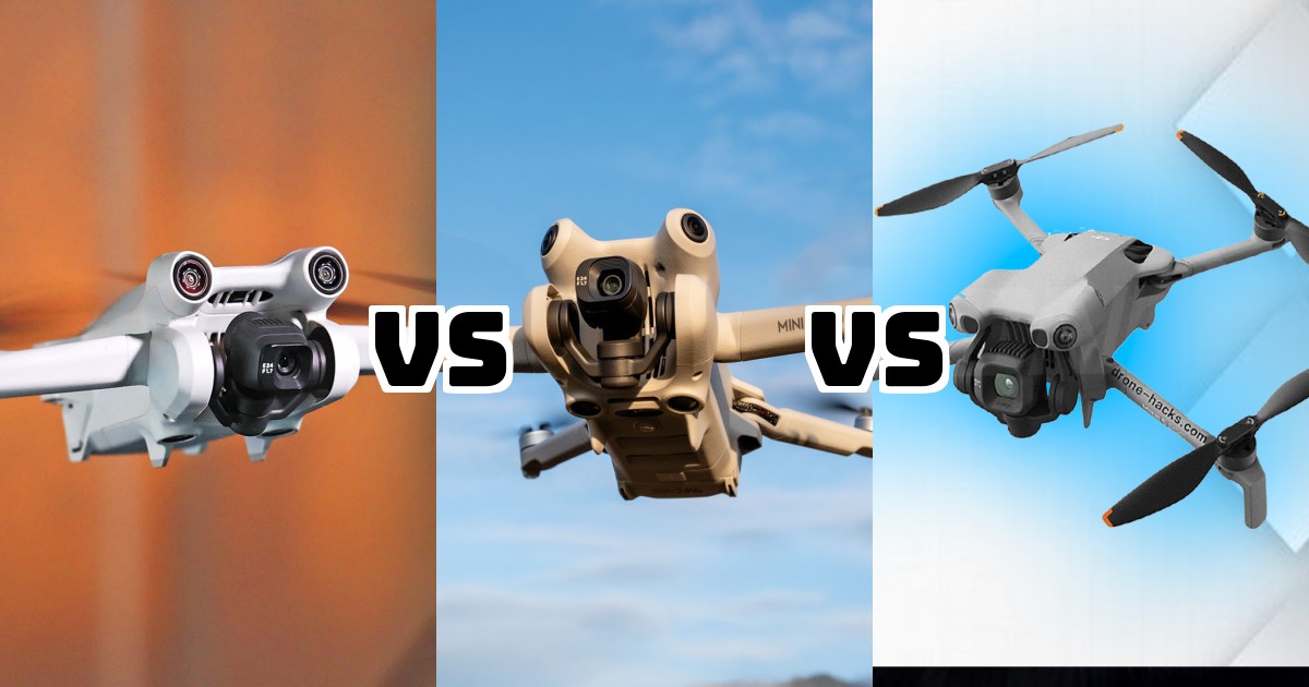 DJI Mini 5 Pro vs DJI Mini 4 Pro vs DJI Mini 3 Pro